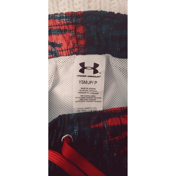 Under Armour boys Volley Fashion Swim Trunks Midnight Navy Size YSM/JP/P - Picture 8 of 13